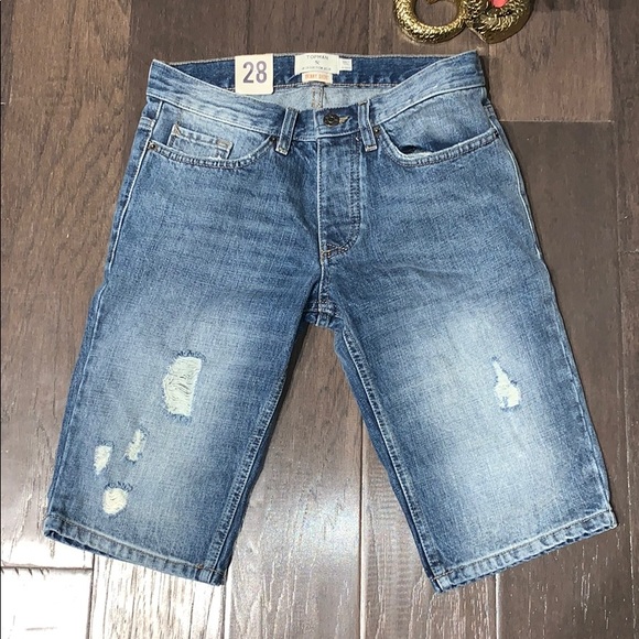 Topman skinny Jean shorts